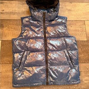 Noize Shiny Blue Puffer Vest Men’s L